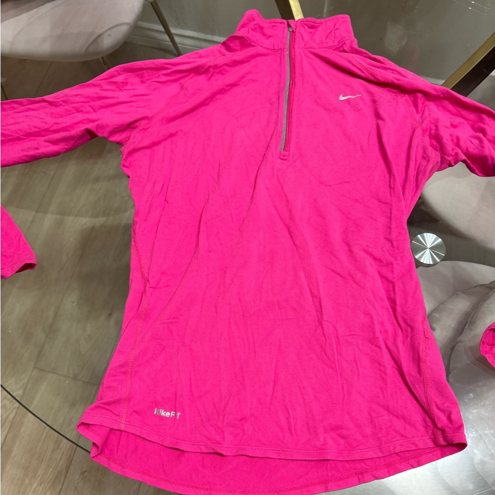 Nike Pink Long Sleeve Women’s Top Medium